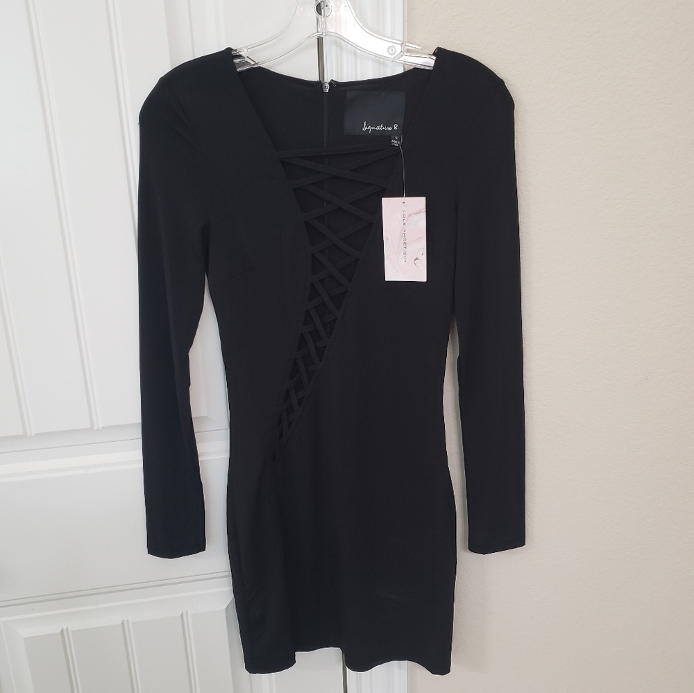 Black signature 8 dress